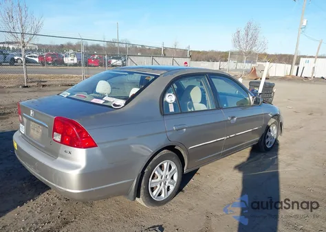 2003 Honda Civic Ex from USA, damaged, VIN 1HGES26743L036696